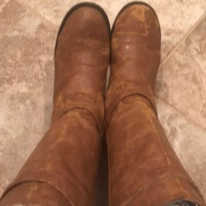 Raggedy scuffed boots